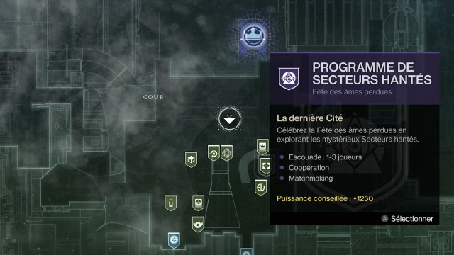 Destiny 2 - Programme de secteurs hantés